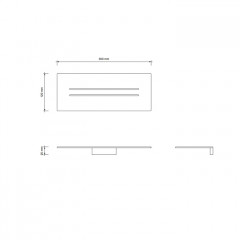 Decor Walther Лоток для душа MK DA - Черный матовый