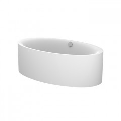 BETTE Eve Oval Silhouette Ванна овальная отдельностоящая с шумоизоляцией 180х100х45см, белая (для удлиненного слива-перелива арт. b609-)