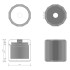Decor Walther Kristall KB Диспенсер для салфеток 15x15см, хрустальное стекло, цвет: розовый