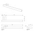 Decor Walther Bar Полотенцедержатель 25см., подвесной, цвет: сталь матовая