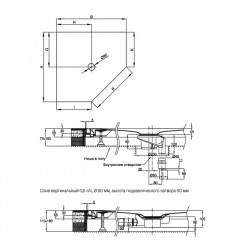 BETTE Floor Caro Душевой поддон пятиугольник 100х100 см, D=90 мм, с шумоизоляцией,цвет белый