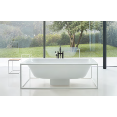 BetteLux SHAPE Каркас для ванны 3452 180x80см с панелью под слив, цвет/структура белая тонкая матовая структура 807