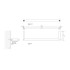 Decor Walther Mikado HTE30 Полотенцедержатель 30см, цвет: латунь