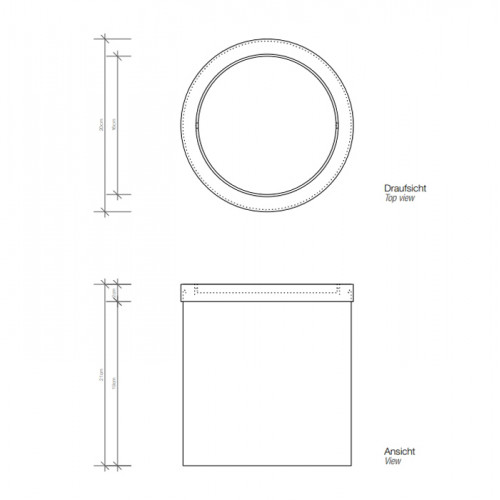 Decor Walther DW 125 Корзина для бумаги 20xh21см, с крышкой, цвет: сталь полированная