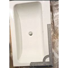 BETTE One Раковина на столешницу 800×495×130 мм, без отв под смес.,с перел., с креплением, цвет белый (УГОЛ не 90град/ упаковка рваная )