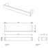DECOR WALTHER CONTRACT CT HTE30 Полотенцедержатель 300 мм., цвет черный матовый