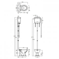 SIMAS Lante Унитаз напольный с горизонтальным сливом 38,5х53см цвет белый