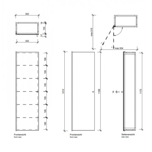 Decor Walther Glas S 4 Шкаф напольный 35x19x120см, стекло белое, цвет: хром ЗАКАЗ ПО ЗАПРОСУ