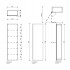 Decor Walther Glas S 4 Шкаф напольный 35x19x120см, стекло белое, цвет: хром ЗАКАЗ ПО ЗАПРОСУ