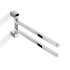 Decor Walther Corner HTH2 Полотенцедержатель поворотный 39.8см, двойной, цвет: хром