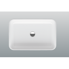 BETTEART Раковина на столешницу,60х40хh11 cм, сталь-эмаль, без отверстия под смеситель и перелива,с крепежом,цвет белый