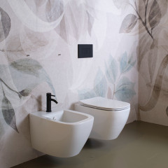 SIMAS JUNIPER Биде напольное 53,5x370xh42см, с 1 отв. для смесителя, цвет белый