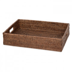 Decor Walther BASKET TRAY Лоток-поднос 34х45хh10 см , цвет ротанг темный
