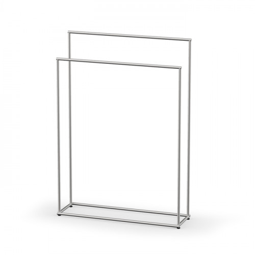 Decor Walther Mikado Полотенцедержатель 86см., напольный, двойной, цвет: сталь матовая