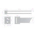 Decor Walther Brick HTH2 Полотенцедержатель двойной 41см, поворотный, цвет: хром