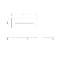 Decor Walther Лоток для душа MK DA - Нержавеющая сталь матовая