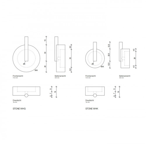Decor Walther Black Stone WHK Крючок, цвет: черный матовый / сталь матовая