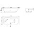 BETTE SET Ванна 165x75x38 , отв-я для перелива спереди, c покрытием BetteGlasur ® Plus цвет белый