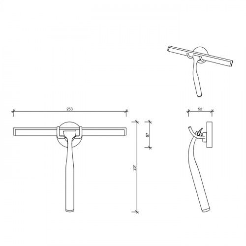 DECOR WALTHER QUICK Стеклоочиститель, цвет золото