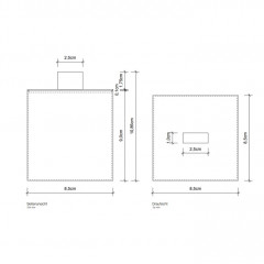 Decor Walther DW 3650 Бокс универсальный 8.5x8.5x11см, с крышкой, цвет: золото
