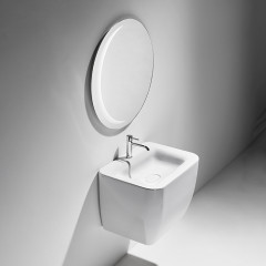 Simas Henges Зеркало круглое Mezzaluna с подсветкой