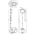 SIMAS Arcade Бачок подвесной (для высокой трубы) для унитаза AR801/AR811, 43x19,5х39 cм, цвет белый
