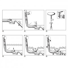 BETTE Слив-перелив Bette Multiplex M5, удлиненный, белый
