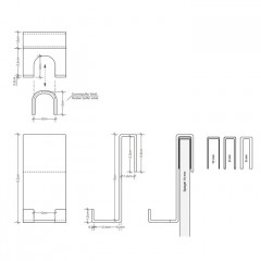 Decor Walther Крючок для душевой кабины, цвет: черный матовый