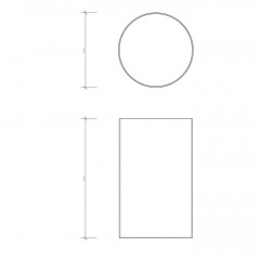 Decor Walther DW 104 Корзина для бумаги 20xh32см, цвет: сталь матовая