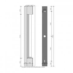Decor Walther Omega 50 Светильник настенный 4x8.5x50.5см, 1x S14S 50cm 2 Socket, цвет: хром