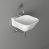 SIMAS WAVE Раковина накладная/подвесная квадратная 33,5х43х16,5 см, с 1 отв под смеситель,цвет белый