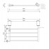 Decor Walther Classic HTA Полотенцедержатель 60x25см, подвесной, цвет: хром