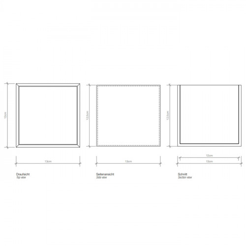 Decor Walther Brownie BOD1 Универсальная коробка 13x13x12.5см, цвет: белая кожа