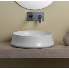 SIMAS Sharp раковина накладная, диаметр 50*h16, без отв. под смеситель