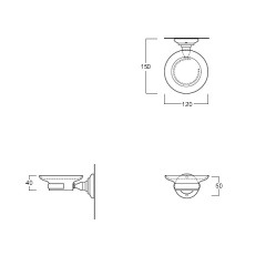 SIMAS Accessori Мыльница подвесная, цвет бронза