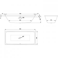 BETTE Loft Ванна с шумоизоляцией 180х80х42, цвет белый