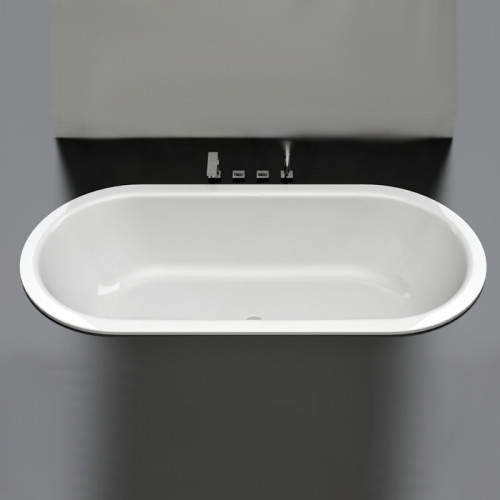 BETTE Starlet Flair Oval Ванна с шумоизоляцией 158х68х42см, с самоочищающимся покрытием Glaze Plus, белая
