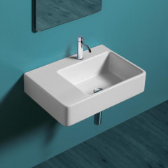 SIMAS Top e lavabi d'arredo раковина накладная/подвесная 65х45 с 1 отв. под смеситель правая ,цвет белый