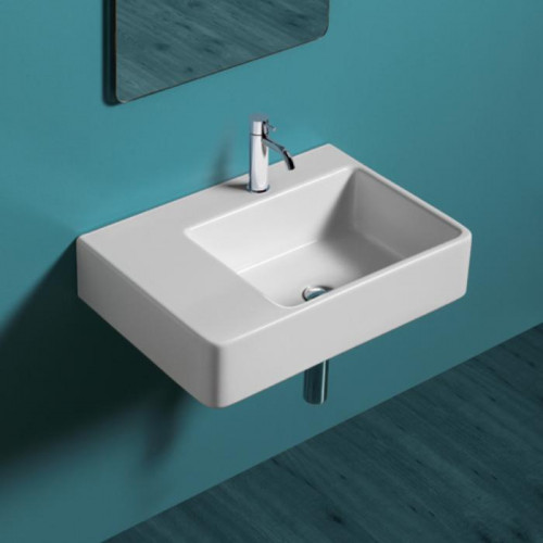 SIMAS Top e lavabi d'arredo раковина накладная/подвесная 65х45 с 1 отв. под смеситель правая ,цвет белый