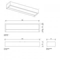 Decor Walther Box 25 N LED Светильник настенный 25x10x5см, светодиодный, 1x LED 18.4W, цвет: никель сатинированный