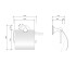Decor Walther Classic TPH4 Держатель туалетной бумаги, подвесной, цвет: никель полированный