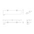 Decor Walther Basic GLA60 Полка стеклянная 60x14см, цвет: хром