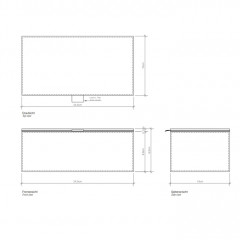 Decor Walther Brownie BMD2 Универсальная коробка 24.5x13x9.5см, с крышкой, цвет: белая кожа