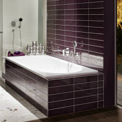 BETTE Starlet Ванна с шумоизоляцией 190х90х42, с самоочищающимся покрытием Glaze Plus белая (для удлиненного слива-перелива)