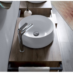 SIMAS Sharp раковина накладная, диаметр 42см, без отв. под смеситель