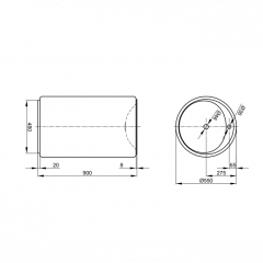 Bette Lux Oval Couture Раковина встраиваемая диаметр 550 c 1 отв под смеситель, цвет зеленый мох 016