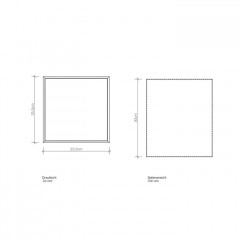 Decor Walther Brownie WB Корзина для белья 25.5x25.5x30, цвет: белая кожа