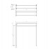 Decor Walther HT 5 Полотенцедержатель двойной 70x16x75см, напольный, цвет: черный
