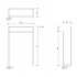 Decor Walther HT 10 Полотенцедержатель 60x20x91.5см, напольный, цвет: хром