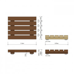 Decor Walther Wood STS Мыльница настольная, цвет: темный ясень ЗАКАЗ ПО ЗАПРОСУ